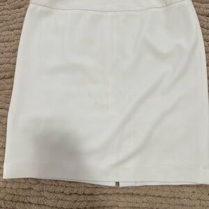 White House Black Market Cream Mini Pencil Skirt for Work